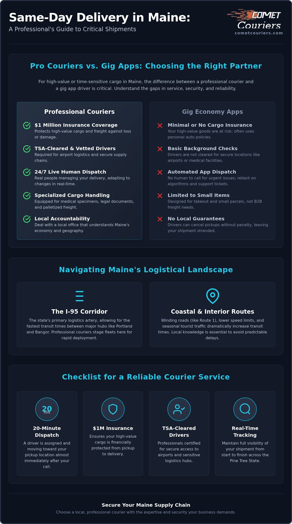 Same Day Delivery Near Me Maine: The Complete 2026 Guide to Local Logistics